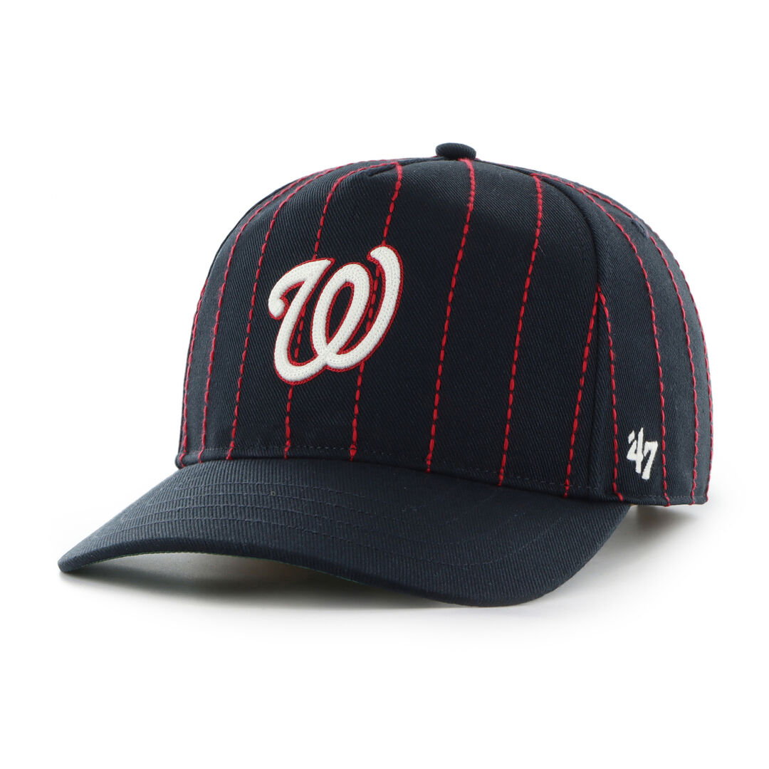 Washington Nationals Rawlings '47 Brand Pinstripe Hitch Hat